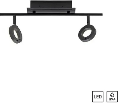Zdjęcie produktu dla PAUL NEUHAUS Oprawa sufitowa LED 2x6,4W IP44 obrotowa antracyt 3000K