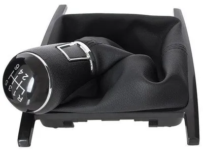 Produktbild von Schaltknauf Schaltmanschette + Rahmen schwarz 6-Gang für VW Amarok 2010-2016