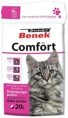 Produktbild von Klumpfähiges Bentonit-Katzenstreu mit Babypuderduft, 20 Liter