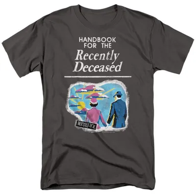 Produktbild von Beetlejuice - "Handbook For The Recently Deceased" T-Shirt für Herren/Damen Uni TV38214 (L) (Holzkohle)