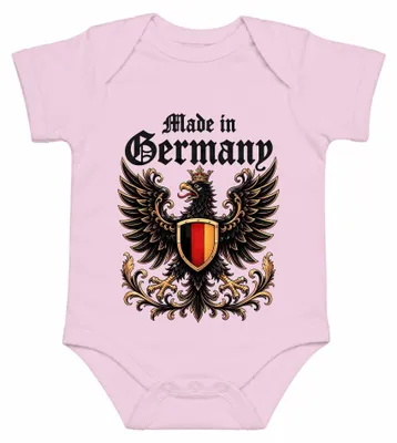 Produktbild von Germany Bundesadler Wappen Stolz Deutschland Sarkasmus Heimat Baby Body, Pink, 6/12