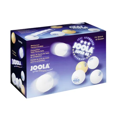 Produktbild von JOOLA Super White Tischtennisbälle 72er Pack