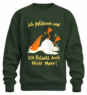 Imagen del producto de Ich Pelikann y Ich Peliwill ya no venden sudaderas ni jerséis con el logotipo de Pelikan. Color verde botella, talla S