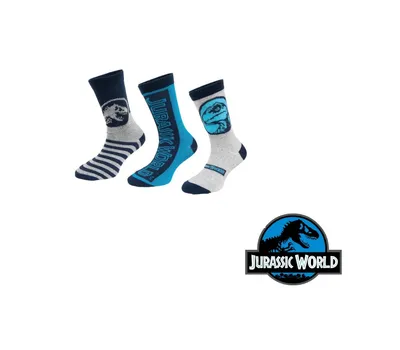 Produktbild von Jurassic World Socken - 3er-Set - blau - Größe 23/26