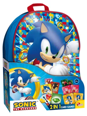 Image de Lisciani 104536 - Collection de jeux de cartes Sonic en sac à dos Jeu de cartes pour enfants Tails Knuckles