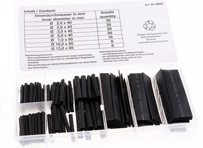 Produktbild von SWV 48042 Schrumpfschlauch- Sortiment, 127-tlg.