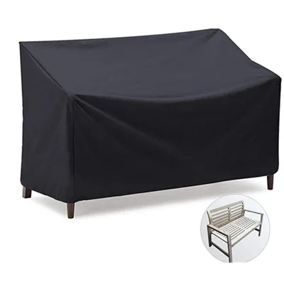 Produktbild von Bankabdeckung, wasserdichte Gartenbankplane, 2/3-Sitzer-Bankschutzabdeckung, Gartenmöbelabdeckung für Außenterrassenbank,Polyesterfaser (162*66*89 cm)