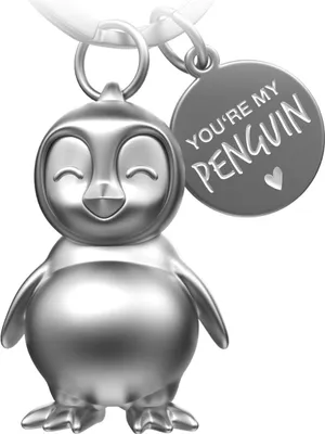 Produktbild von FABACH Pinguin Schlüsselanhänger Frosty - Pinguin Glücksbringer Geschenke Freundin oder Freund - Partner Geschenk Liebe Schlüsselanhänger zu Geburtstag, Jahrestag - Gravur You're My Penguin