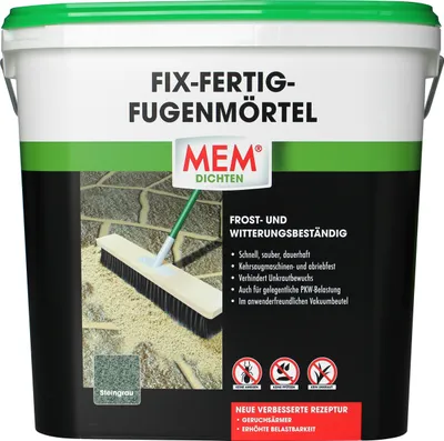 Produktbild von MEM Fix Fertig Fugenmörtel 12,5 kg steingrau
