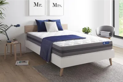 Image de Matelas Actilatex relax 160x195cm, latex et mousse à mémoire de forme, degré de fermeté 3, hauteur :24 cm, 5 zones de confort
