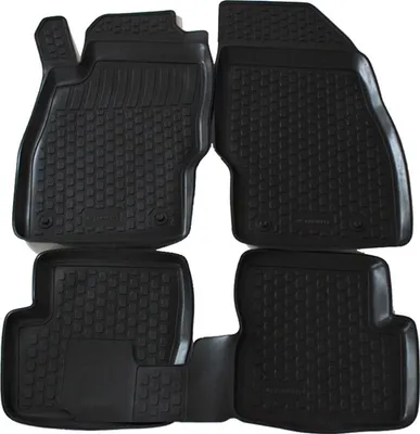 Image de Tapis De Sol en Caoutchouc 3D Compatible avec Opel Corsa D / E 2006-2014 4pcs, Bord Haut, Inodore, Noir, Antidérapant, Toutes Saisons