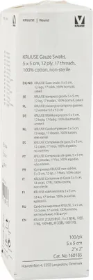 Obrázok produktu pre Kruuse Kr160185 Pet gáza 100 ks Transparentné 5x5 cm Transparentné 5x5 cm