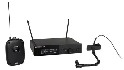 Zdjęcie produktu dla Shure SLXD14/B98H, Mikrofon pojemnościowy, Odbiornik stacjonarny, Metal, Wyjmowana, BNC, 20 - 20000 Hz