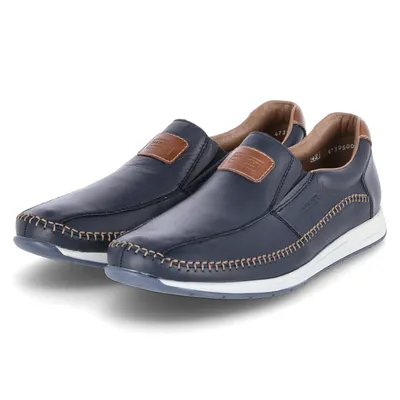 Produktbild von Rieker Slipper Herren Glattleder BlauGröße:40