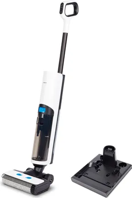 Produktbild von MEDION Saugwischer H20 (Nasssauger kabellos, Akku mit bis zu 30 Min Laufzeit, Bodenwischer elektrisch für Hartböden, getrennter Frischwasser und Schmutzwassertank, Selbstreinigungsfunktion)