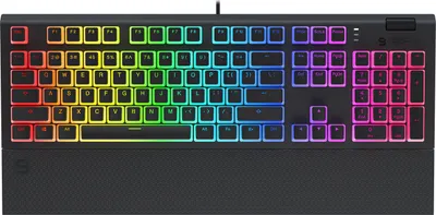 Produktbild von SPC Gear GK650K Omnis, Kabelgebunden, USB, Mechanischer Switch, QWERTY, RGB-LED, Schwarz