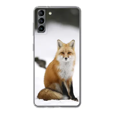 Produktbild von MuchoWow® Handyhülle Schutzhülle Hülle für Samsung Galaxy S21 Plus Fuchs - Schnee - Winter Silikon Softcase Handy Hülle - Handy-Tasche