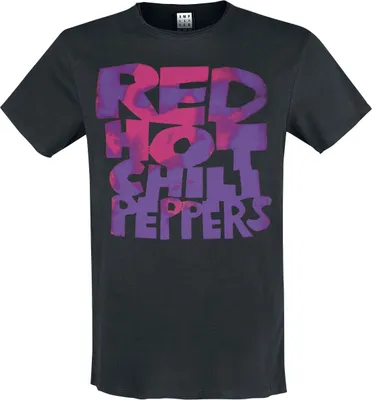 Produktbild von Red Hot Chili Peppers T-Shirt Herren Amplified Collection - RHCP Neon Pink schwarz S