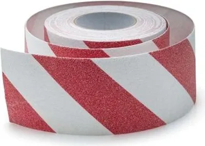 Obrázek produktu pro Protiskluzová páska 100 mm/18 m Bílá a červená