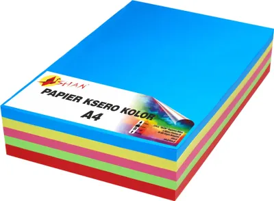 Produktbild von Farbpapier A4 500 Blatt 5 Farben intensiv mischen