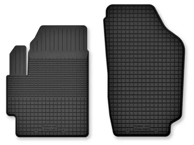 Produktbild von Gummi-Fußmatten Vorne für Hyundai i20 I 2008-2014 (Schrägheck) – 2-tlg, Schwarz, Semi-Universal, angepasst – Wielganizator Semi-Universal