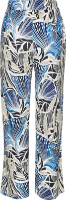 Produktbild von LASCANA Palazzohose blau-creme-sand bedruckt Größe 34