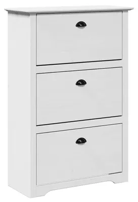 Zdjęcie produktu dla vidaXL Stojak na buty BODO biały 80x35x118 cm