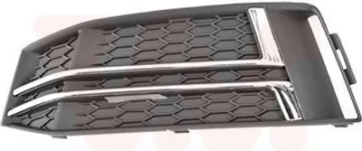 Produktbild von VAN WEZEL Lüftungsgitter Grill Stoßfänger für AUDI A4 B9 Avant (8W5, 8WD) Schwarz Chrom