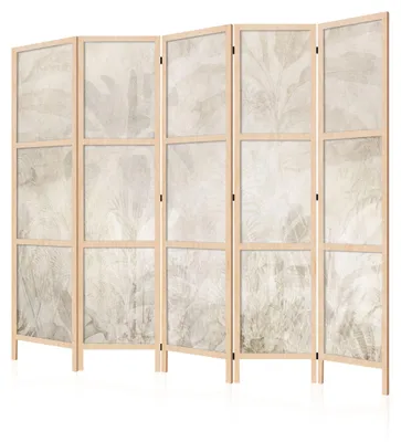 Image de LUMASOUL Paravent simple face, Séparation d'intérieur, Feuilles Japonais 7, 225x172 cm