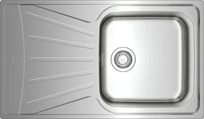 Produktbild von Teka 50 E-XP 1B 1D, Rechteckig, Edelstahl, Edelstahl, 1 Becken, Quadratisch, 460 x 460 mm
