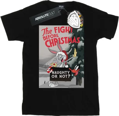 Produktbild von Looney Tunes - "The Fight Before Christmas" T-Shirt für Herren BI50434 (M) (Schwarz)