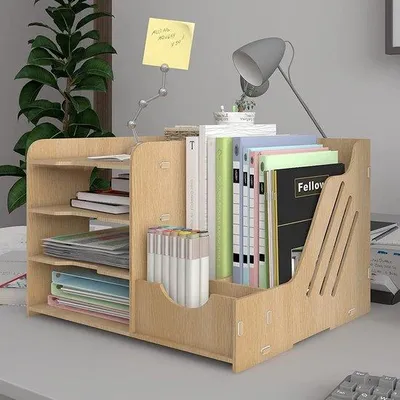 Produktbild von Büro-A4-Archivbox Holz für Schule und Büro