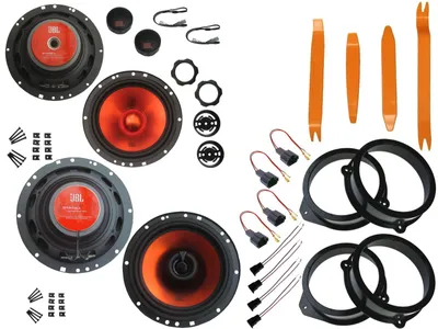 Produktbild von JBL Lautsprecher Set für Audi A4 B6 8E Baujahr 2000 - 2004 Tür vorne und hinten 1040 Watt Ausbaubügel