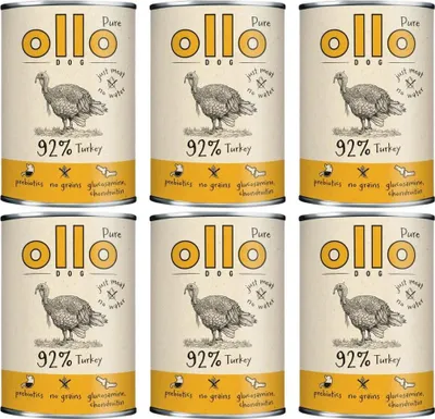 Produktbild von Nassfutter für Hunde Ollo Pure Truthahn 6x850g