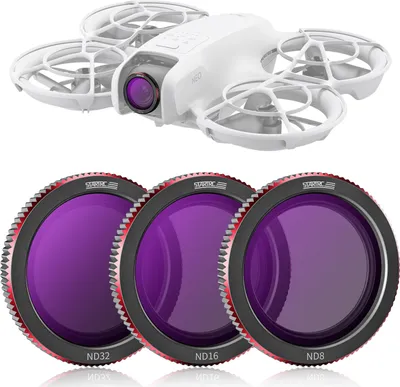 Produktbild von Für DJI Neo Drohne 3 in 1 Kameralinse Objektiv Filterset ND 8 / 16 / 32 Zubehör