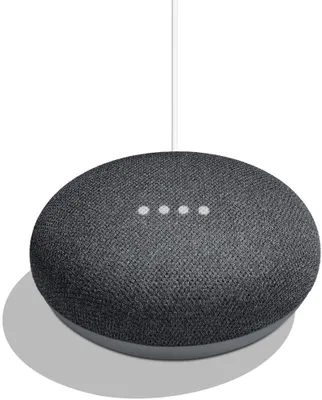 Produktbild von Google Home Mini, Google Assistant, Rund, Anthrazit, Grau, Stoff, Kunststoff, Silikon, Chromecast, Chromecast Audio, Android, Android 4.4, Android 5.0, Android 5.1, Android 6.0, Android 7.1, Android 7.1.2, iOS, iOS...