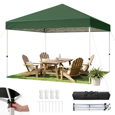 Produktbild von Faltpavillon 3x3m Grün Wasserdicht UV-Schutz 50+ Höhenverstellbar mit Tragetasche
