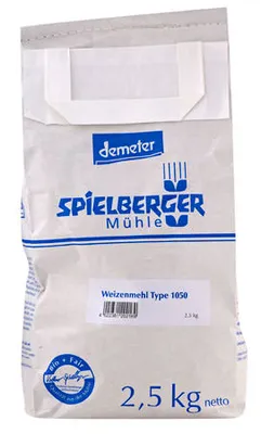 Produktbild von Spielberger Weizenmehl 1050, demeter 2,5kg