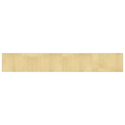 Imagen del producto de vidaXL Alfombra rectangular, color natural claro, 60x400 cm, de bambú