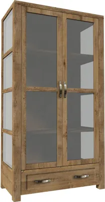 Produktbild von Landhaus Vitrine Kommoden Vitrinen Vitrinenschrank Schrank Glasschrank Bücher