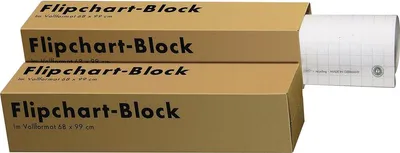 Produktbild von LANDRE Flipchartblock Recycling 65x98 cm kariert