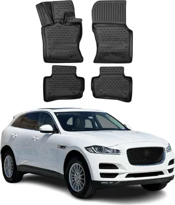 Produktbild von 2015-2025 Jaguar F-Pace Fußmatten TPE Schwarz 4 tlg