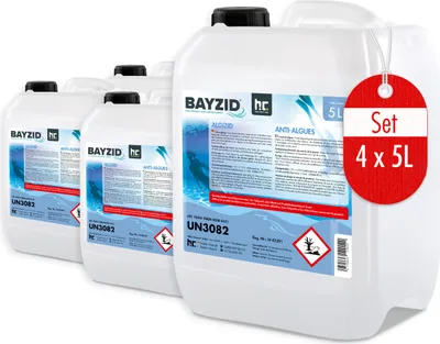 Produktbild von 4x5 L BAYZID® Algizid Poolpflegemittel gegen Algen für einen sauberen Pool