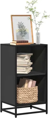 Produktbild von Bücherregal und Standregal, Schwarz, 40 x 35 x 76 cm, Holzwerkstoff