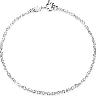 Produktbild von SILBERKETTEN STORE Erbskette Armband 2mm - 925 Silber, Länge wählbar von 16-25cm - 16cm