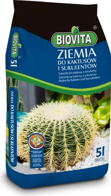 Zdjęcie produktu dla Biovita Ziemia do kaktusów i sukulentów 5l