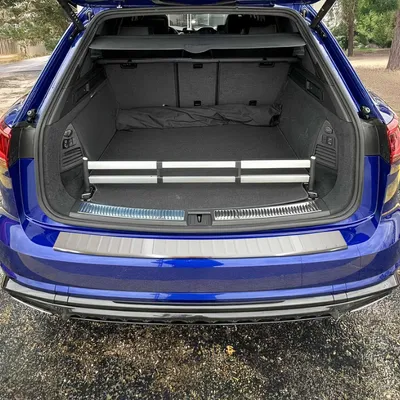 Image de Protection Seuil de Pare-chocs Arriére Pour VW Touareg 2018-2025 Brossé Inox
