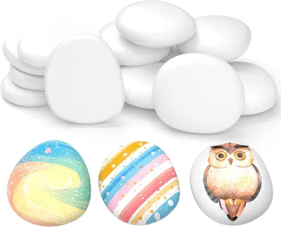Obrázok produktu pre Riečne kamene 15 kusov, 5-8 cm, ploché okruhliaky, pre maľovanie