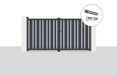 Produktbild von Elektrisches Flügeltor 3x1,6m VEYMONT + Motorisierung RANGER B150