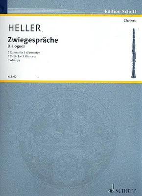 Produktbild von Zwiegespräche für 2 Klarinetten Spielpartitur